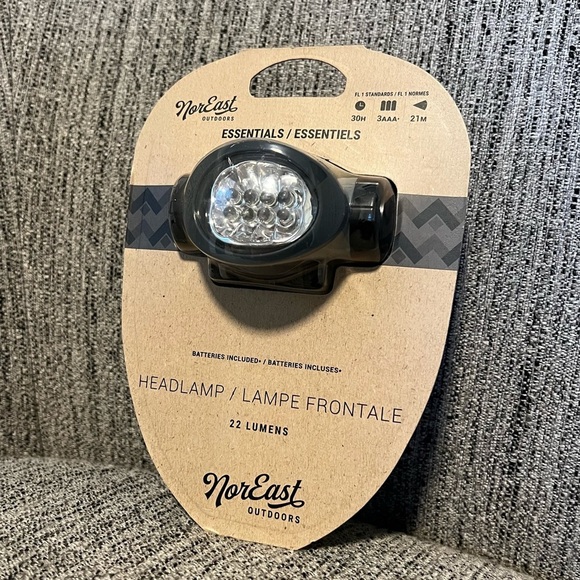 NorEast Outdoors LED Headlamp - 22 Lumens Grey NEW - Picture 1 of 3
